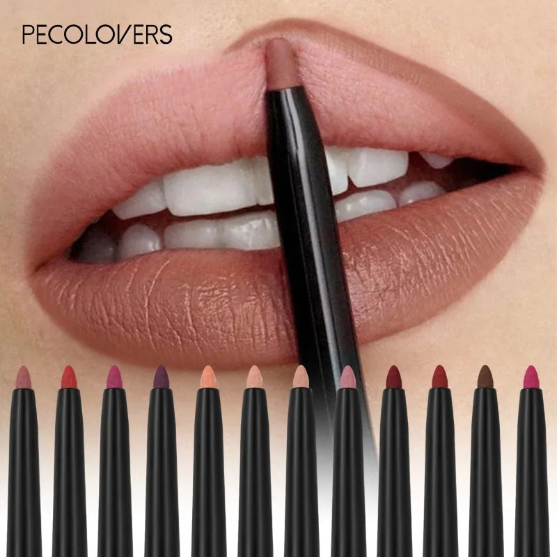 Waterproof Matte Lipliner Pencil Red Contour