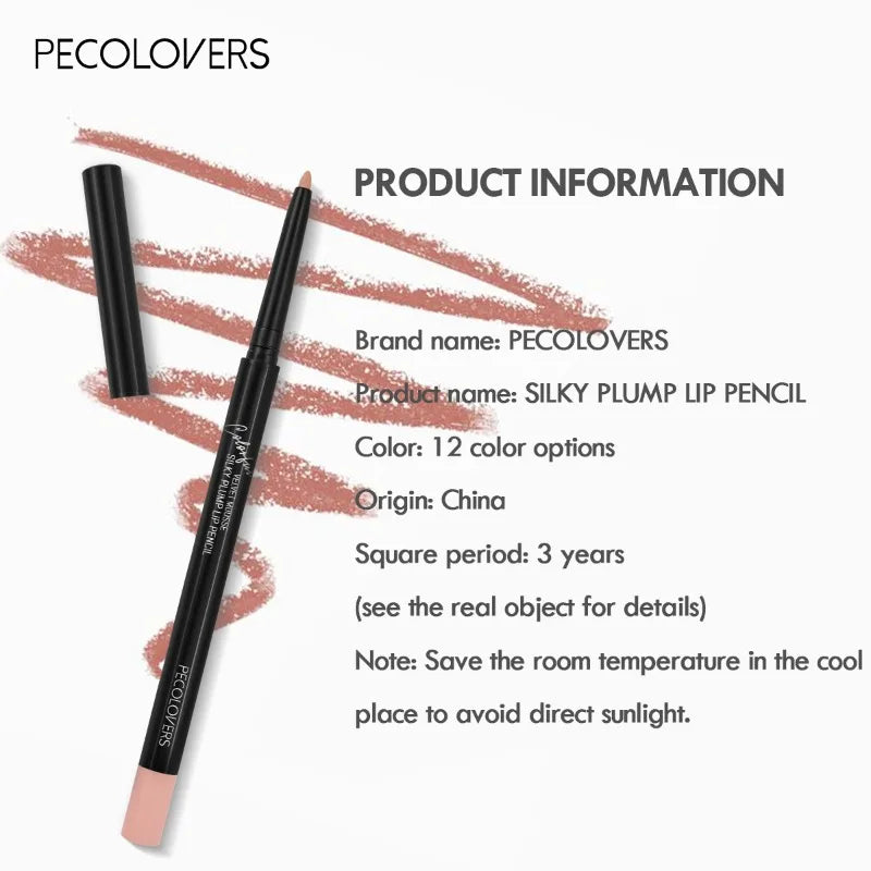 Waterproof Matte Lipliner Pencil Red Contour